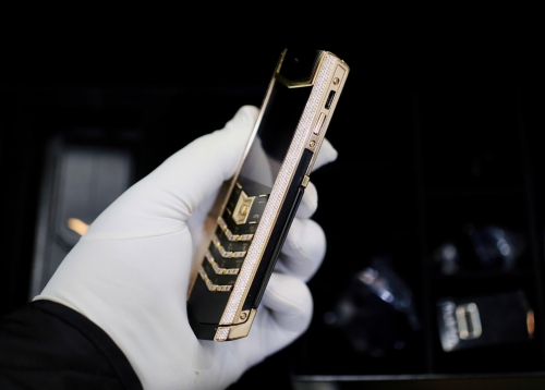 Signature S Rose Gold Full Diamond